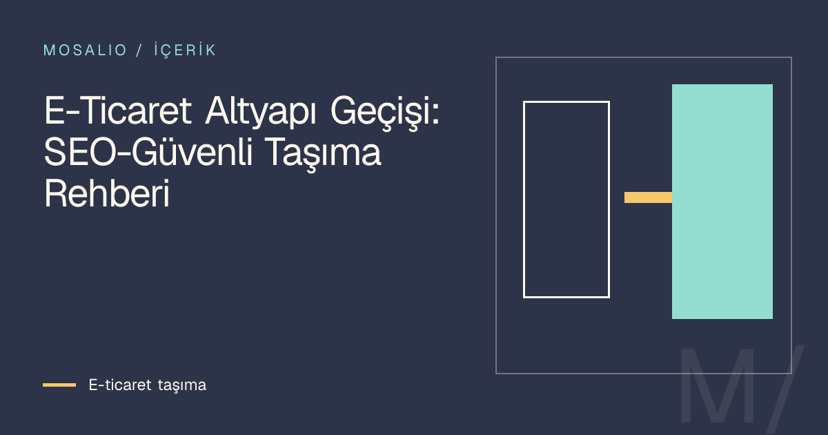 E-Ticaret Altyapı Geçişi: SEO-Güvenli Taşıma Rehberi için görsel karar haritası